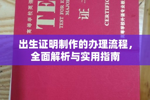 通渭出生证明制作的办理流程，全面解析与实用指南